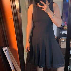 Calvin Klein Black Midi Dress Size 4 Petite